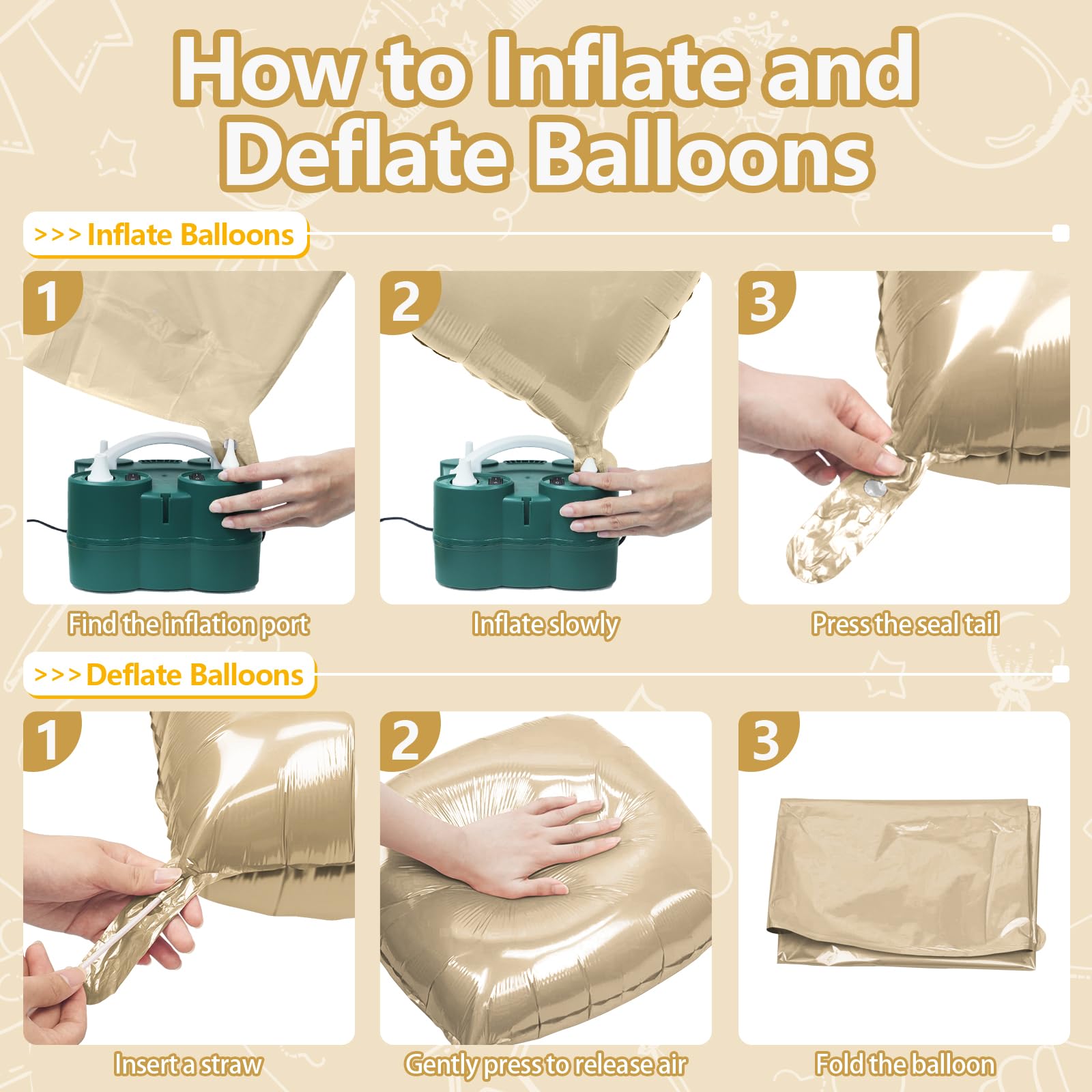 NISOCY 25PCS Beige Square Foil Balloons Wall Backdrop Double Sided Sand White Balloon Arch Kit for Birthday Baby Bridal Shower Wedding Engagement Gender Reveal Party Decoration - skihosevxNISOCY 25PCS Beige Square Foil Balloons Wall Backdrop Double Sided Sand White Balloon Arch Kit for Birthday Baby Bridal Shower Wedding Engagement Gender Reveal Party DecorationskihosevxskihosevxB0G6ZBJMG5