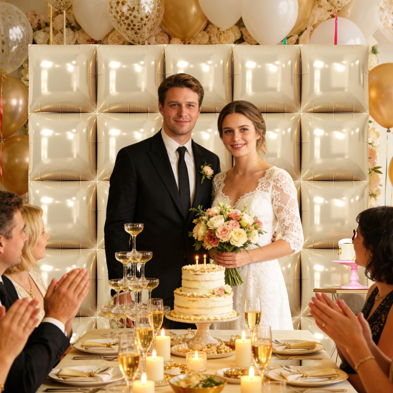 NISOCY 25PCS Beige Square Foil Balloons Wall Backdrop Double Sided Sand White Balloon Arch Kit for Birthday Baby Bridal Shower Wedding Engagement Gender Reveal Party Decoration - skihosevxNISOCY 25PCS Beige Square Foil Balloons Wall Backdrop Double Sided Sand White Balloon Arch Kit for Birthday Baby Bridal Shower Wedding Engagement Gender Reveal Party DecorationskihosevxskihosevxB0G6ZBJMG5