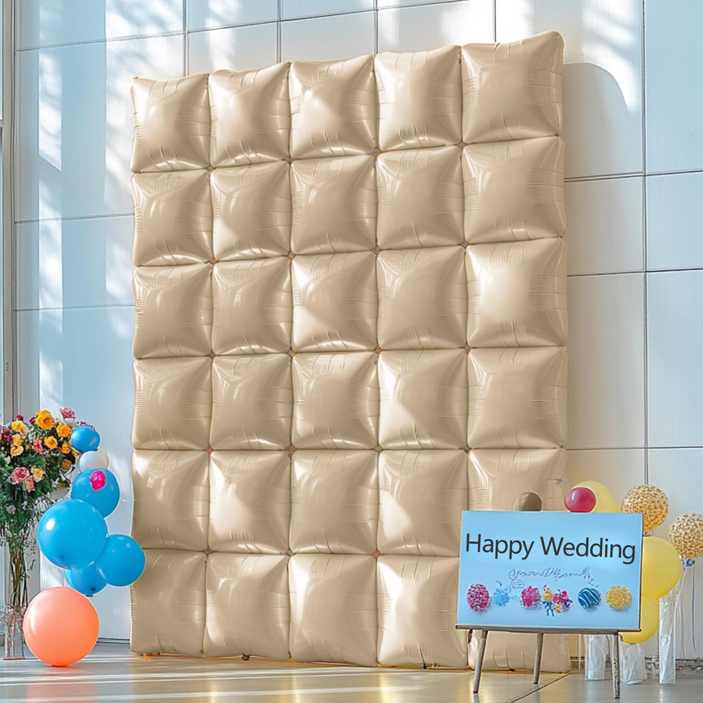 NISOCY 25PCS Beige Square Foil Balloons Wall Backdrop Double Sided Sand White Balloon Arch Kit for Birthday Baby Bridal Shower Wedding Engagement Gender Reveal Party Decoration - skihosevxNISOCY 25PCS Beige Square Foil Balloons Wall Backdrop Double Sided Sand White Balloon Arch Kit for Birthday Baby Bridal Shower Wedding Engagement Gender Reveal Party DecorationskihosevxskihosevxB0G6ZBJMG5