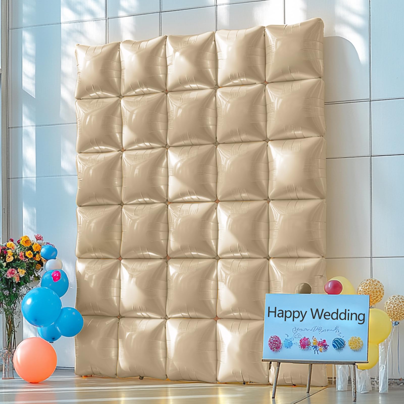 NISOCY 25PCS Beige Square Foil Balloons Wall Backdrop Double Sided Sand White Balloon Arch Kit for Birthday Baby Bridal Shower Wedding Engagement Gender Reveal Party Decoration - skihosevxNISOCY 25PCS Beige Square Foil Balloons Wall Backdrop Double Sided Sand White Balloon Arch Kit for Birthday Baby Bridal Shower Wedding Engagement Gender Reveal Party DecorationskihosevxskihosevxB0G6ZBJMG5
