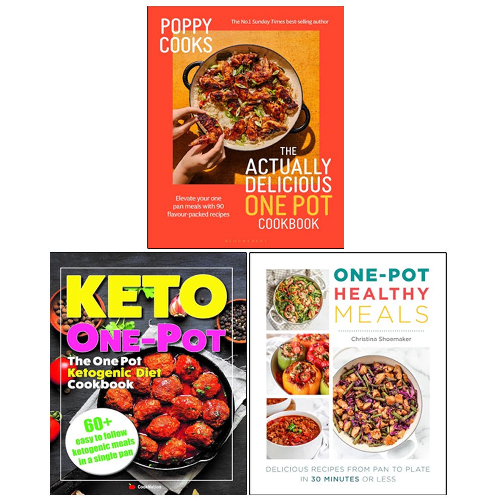 One Pot Healthy Meals, Poppy Cooks(HB), The One Pot Ketogenic Diet Cookbook 3 Books Collection Set - skihosevxOne Pot Healthy Meals, Poppy Cooks(HB), The One Pot Ketogenic Diet Cookbook 3 Books Collection SetFair Winds/Bloomsbury Publishing/Iota PublishingChristina Shoemaker & Poppy O'Toole & IotaskihosevxVRT-26798Fair Winds/Bloomsbury Publishing/Iota Publishing
