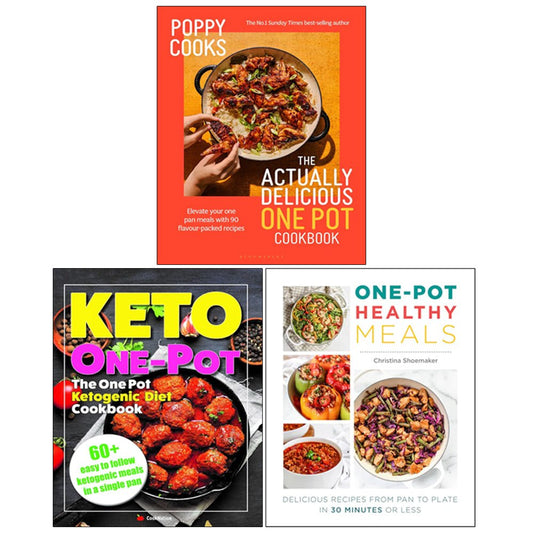 One Pot Healthy Meals, Poppy Cooks(HB), The One Pot Ketogenic Diet Cookbook 3 Books Collection Set - skihosevxOne Pot Healthy Meals, Poppy Cooks(HB), The One Pot Ketogenic Diet Cookbook 3 Books Collection SetFair Winds/Bloomsbury Publishing/Iota PublishingChristina Shoemaker & Poppy O'Toole & IotaskihosevxVRT-26798Fair Winds/Bloomsbury Publishing/Iota Publishing