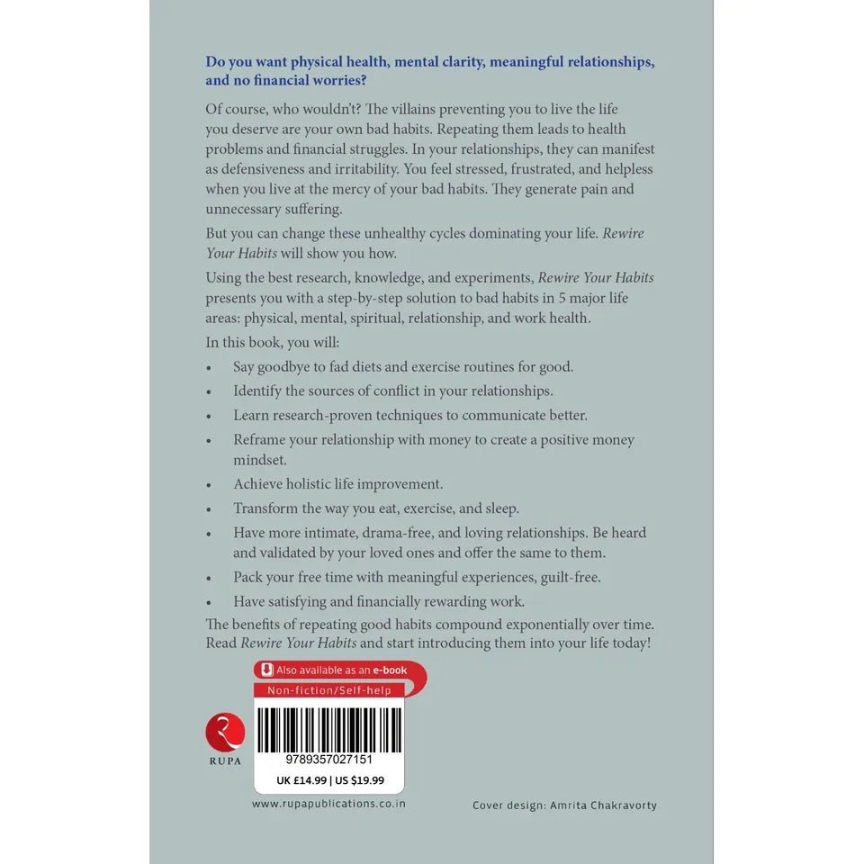 Rewire Your Habits: Intentional Life-Changes to Transform by Zoe McKey - skihosevxRewire Your Habits: Intentional Life-Changes to Transform by Zoe McKeyRupa Publications IndiaZoe McKeyskihosevxSNG22133Rupa Publications India