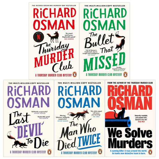 Richard Osman 5 Books Collection Set - Thursday Murder Club Mysteries and We Solve Murders Series - skihosevxRichard Osman 5 Books Collection Set - Thursday Murder Club Mysteries and We Solve Murders SeriesskihosevxskihosevxPLD23991