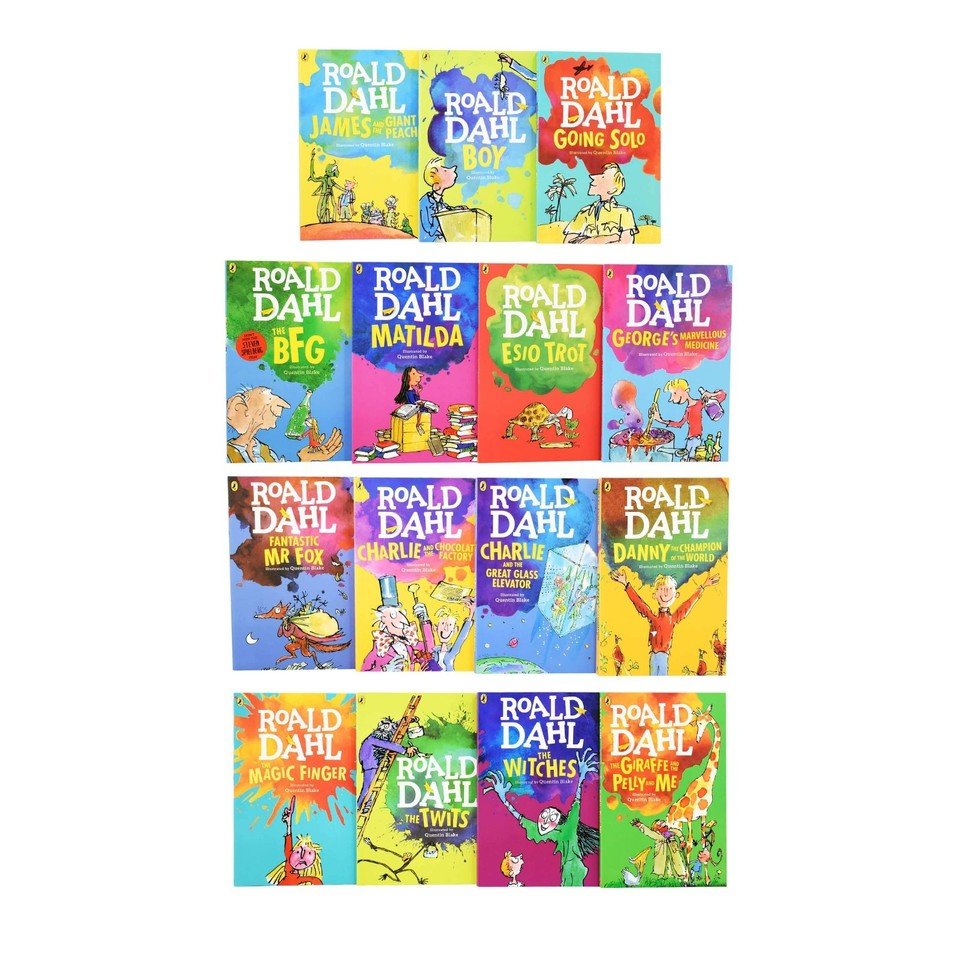 Roald Dahl Children Collection 15 Books Set (Ages 7-9) (Matilda, Going Solo, Esio Trot) - skihosevxRoald Dahl Children Collection 15 Books Set (Ages 7-9) (Matilda, Going Solo, Esio Trot)Penguin Putnam INC International ConceptsRoald DahlskihosevxCLEARANCE-24Penguin Putnam INC International Concepts