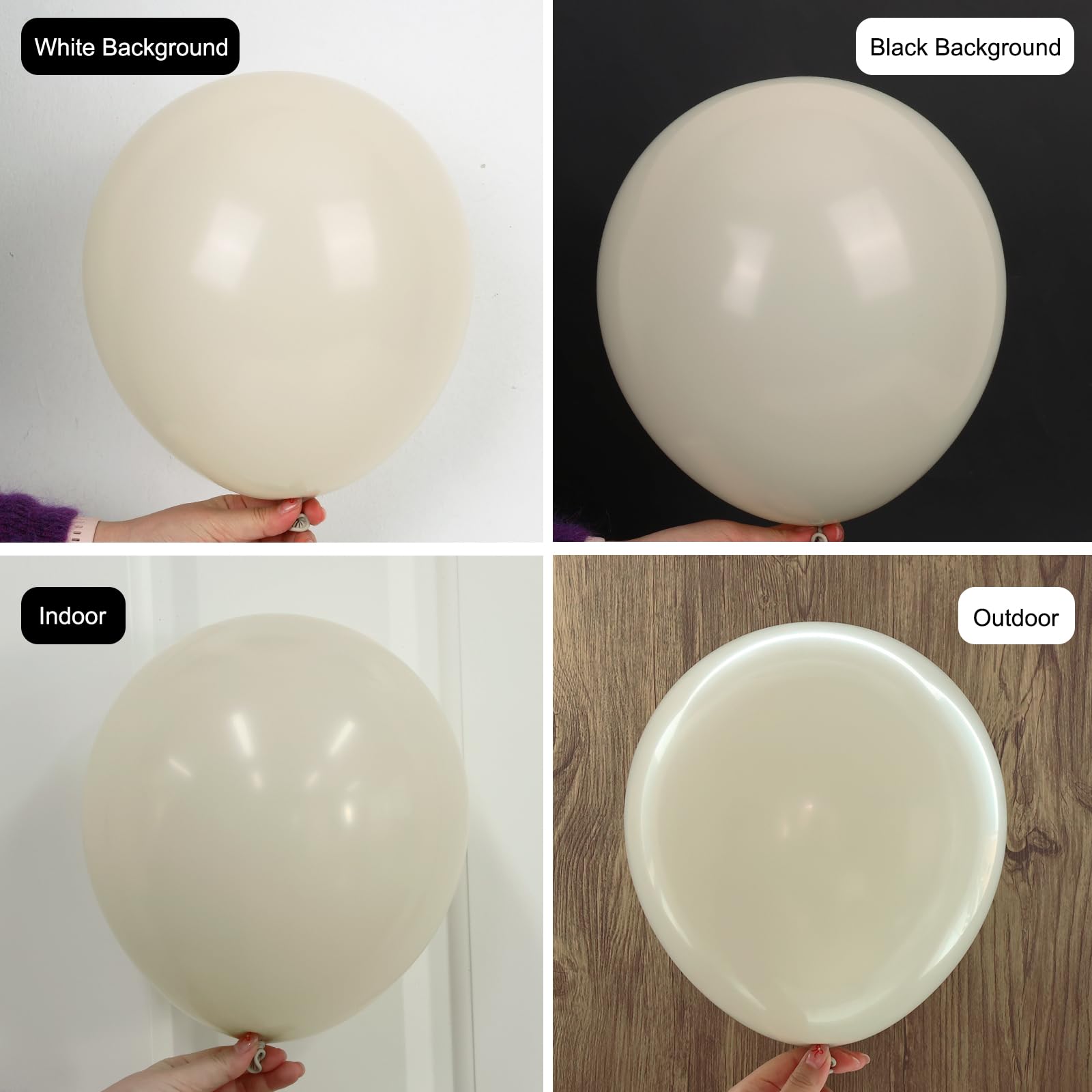 RUBFAC 129pcs Sand White Cream Balloons Different Sizes 18 12 10 5 Inches, Beige Latex Balloon Garland Arch for Birthday Engagement Party Wedding Anniversary Baby Shower Decoration - skihosevxRUBFAC 129pcs Sand White Cream Balloons Different Sizes 18 12 10 5 Inches, Beige Latex Balloon Garland Arch for Birthday Engagement Party Wedding Anniversary Baby Shower DecorationskihosevxskihosevxB0BZ3LL1S4