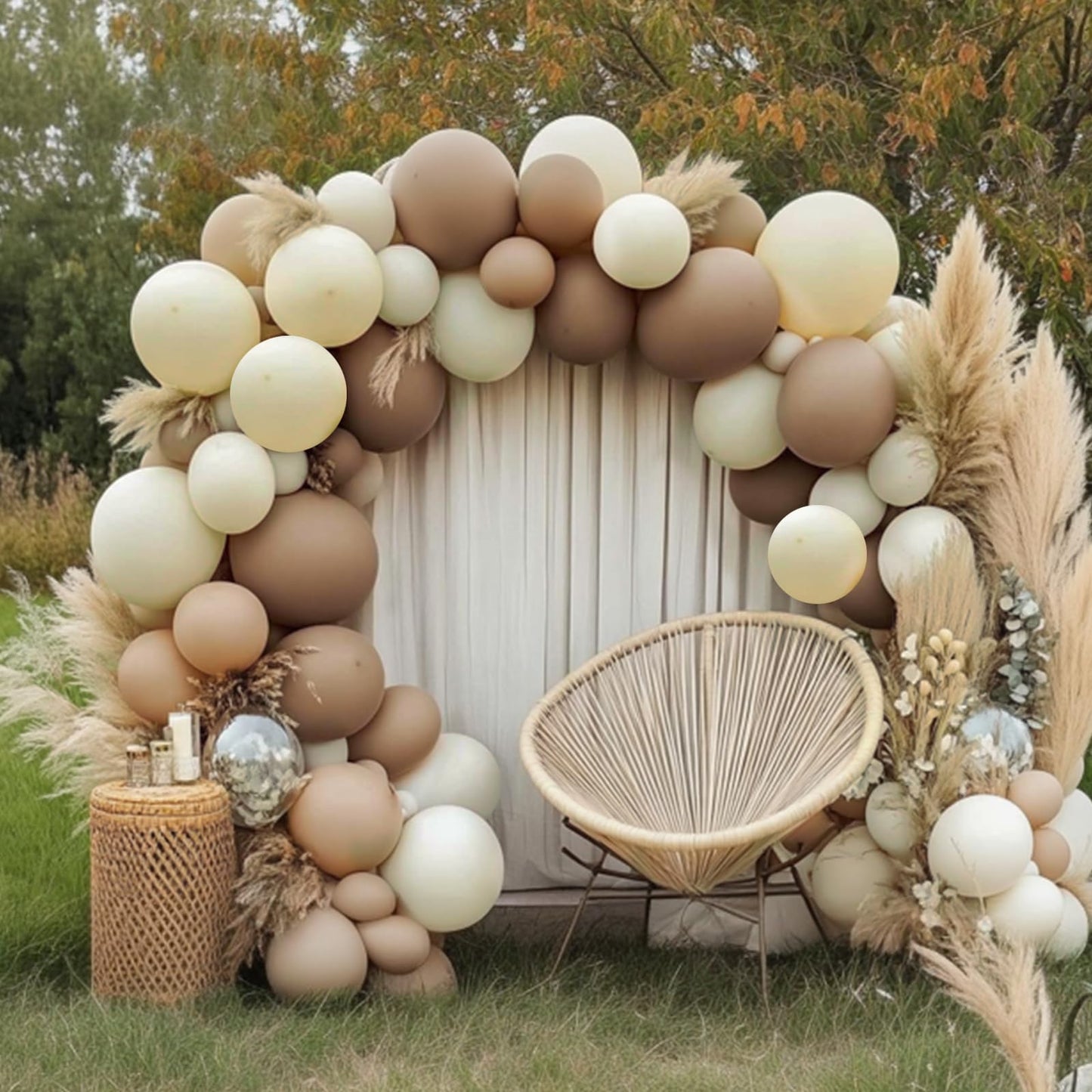 RUBFAC 129pcs Sand White Cream Balloons Different Sizes 18 12 10 5 Inches, Beige Latex Balloon Garland Arch for Birthday Engagement Party Wedding Anniversary Baby Shower Decoration - skihosevxRUBFAC 129pcs Sand White Cream Balloons Different Sizes 18 12 10 5 Inches, Beige Latex Balloon Garland Arch for Birthday Engagement Party Wedding Anniversary Baby Shower DecorationskihosevxskihosevxB0BZ3LL1S4