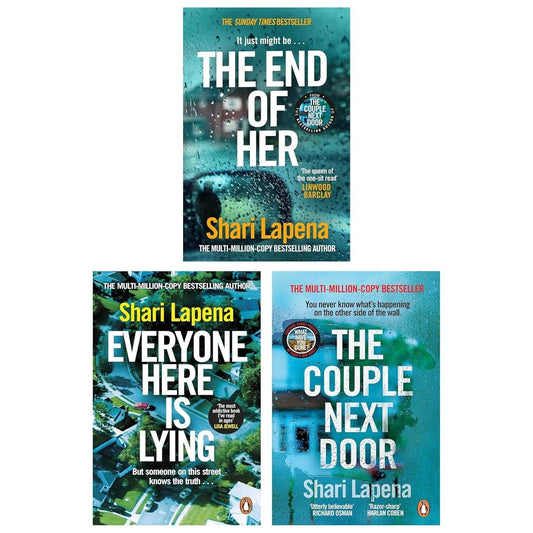 Shari Lapena 3 Books Collection Set (The Couple Next Door, The End of Her and Everyone Here is Lying) - skihosevxShari Lapena 3 Books Collection Set (The Couple Next Door, The End of Her and Everyone Here is Lying)Penguin UKskihosevxskihosevxPLD24013Penguin UK