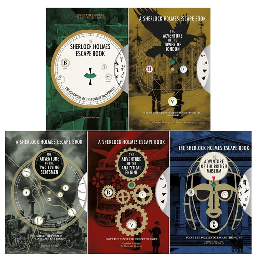 Sherlock Holmes Escape Book 5 Books Collection Set by Ormond Sacker (London Waterworks, British Museum) - skihosevxSherlock Holmes Escape Book 5 Books Collection Set by Ormond Sacker (London Waterworks, British Museum)Ammonite PressskihosevxskihosevxPLD23983Ammonite Press