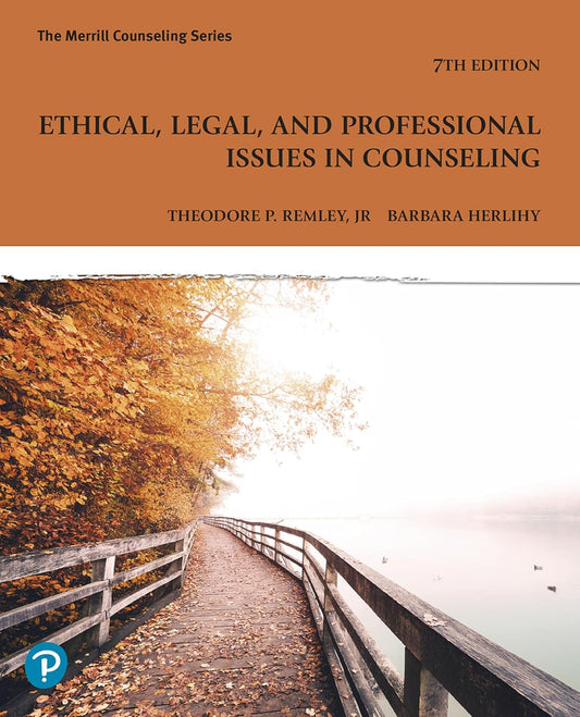 skihosevx: Ethical, Legal, and Professional Issues in Counseling (Merrill Counseling) 7th Edition by Theodore Remley Jr - skihosevxskihosevx: Ethical, Legal, and Professional Issues in Counseling (Merrill Counseling) 7th Edition by Theodore Remley Jrskihosevxskihosevx978-0138168094