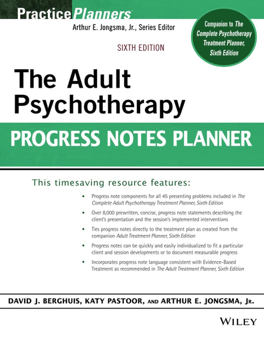skihosevx: The complete adult psychotherapy progressive notes planner (6th ed.) by Arthur Jongsma Bruce - skihosevxskihosevx: The complete adult psychotherapy progressive notes planner (6th ed.) by Arthur Jongsma BruceE-booksskihosevxskihosevx9781119691181E-books
