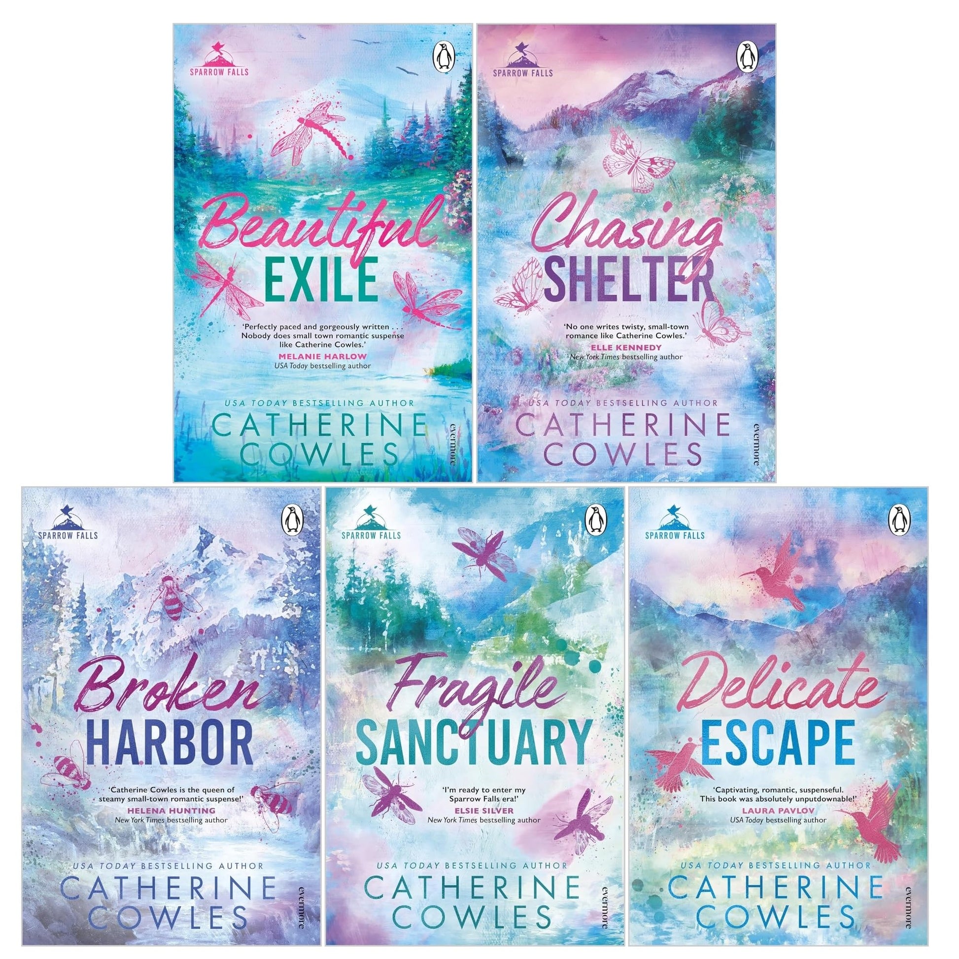 Sparrow Falls Series by Catherine Cowles 5 Books Collection Set (Books 1-5) (Fragile Sanctuary, Delicate Escape, Broken Harbor, Beautiful Exile, Chasing Shelter) - skihosevxSparrow Falls Series by Catherine Cowles 5 Books Collection Set (Books 1-5) (Fragile Sanctuary, Delicate Escape, Broken Harbor, Beautiful Exile, Chasing Shelter)skihosevxskihosevxPLD23996