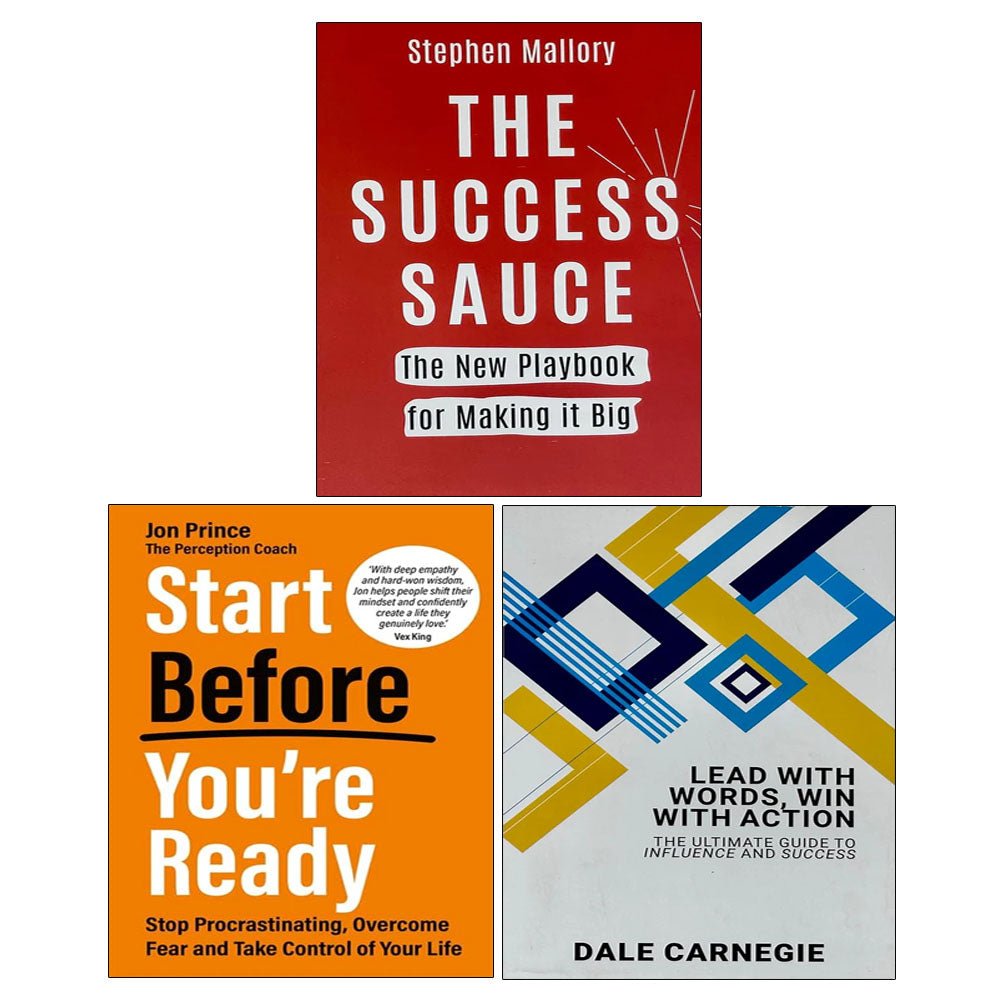 Start Before You’re Ready, THE SUCCESS SAUCE, Lead With Words Win With Action 3 Books Collection Set - skihosevxStart Before You’re Ready, THE SUCCESS SAUCE, Lead With Words Win With Action 3 Books Collection SetRupa Publications/Hay House UKskihosevxskihosevxVRT26859Rupa Publications/Hay House UK