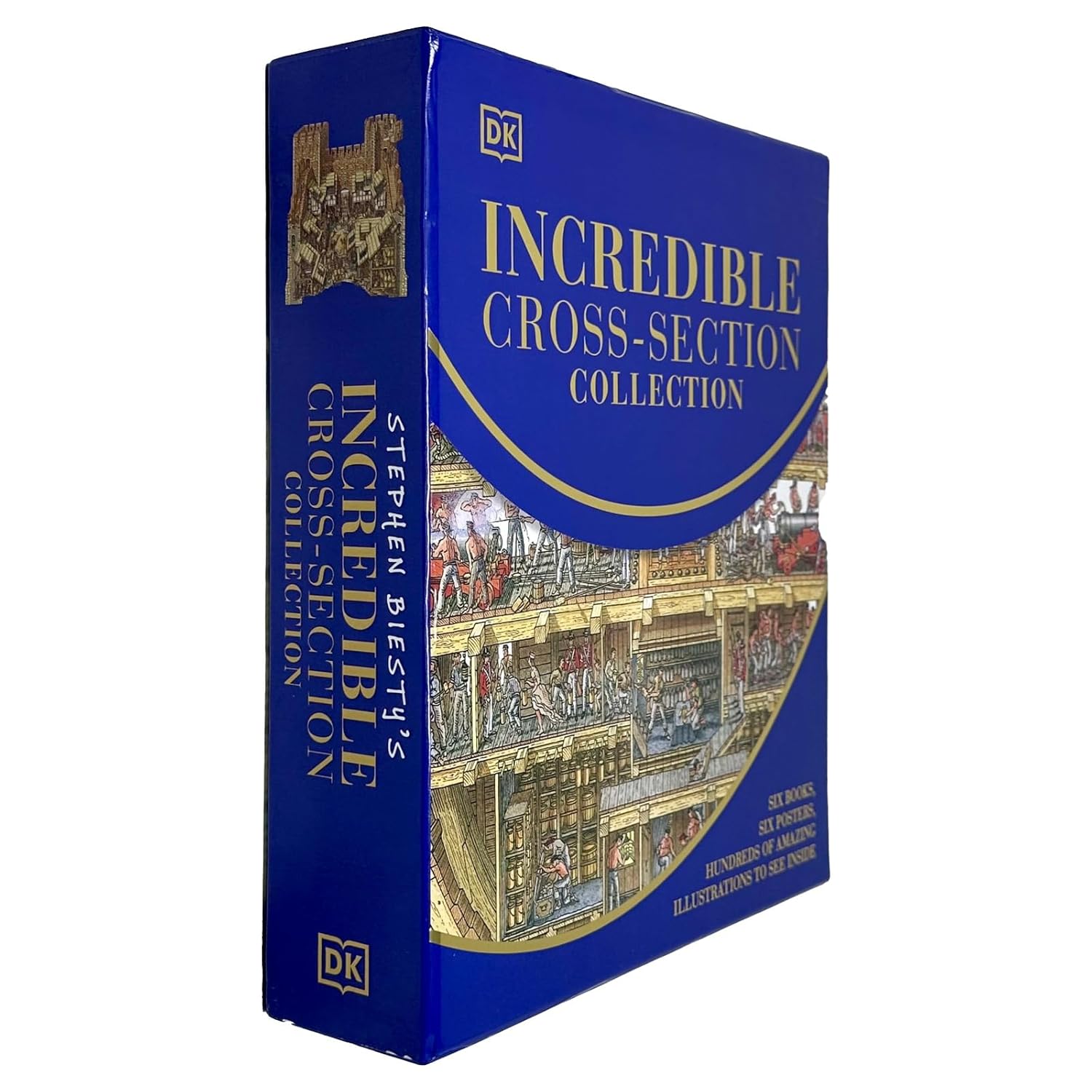 Stephen Biesty’s Incredible Cross-Sections 6-Book Collection Box Set + Poster Book (Cross-Sections Castle, Man-Of-War & More) - skihosevxStephen Biesty’s Incredible Cross-Sections 6-Book Collection Box Set + Poster Book (Cross-Sections Castle, Man-Of-War & More)DK PublishingskihosevxskihosevxPLD23918DK Publishing