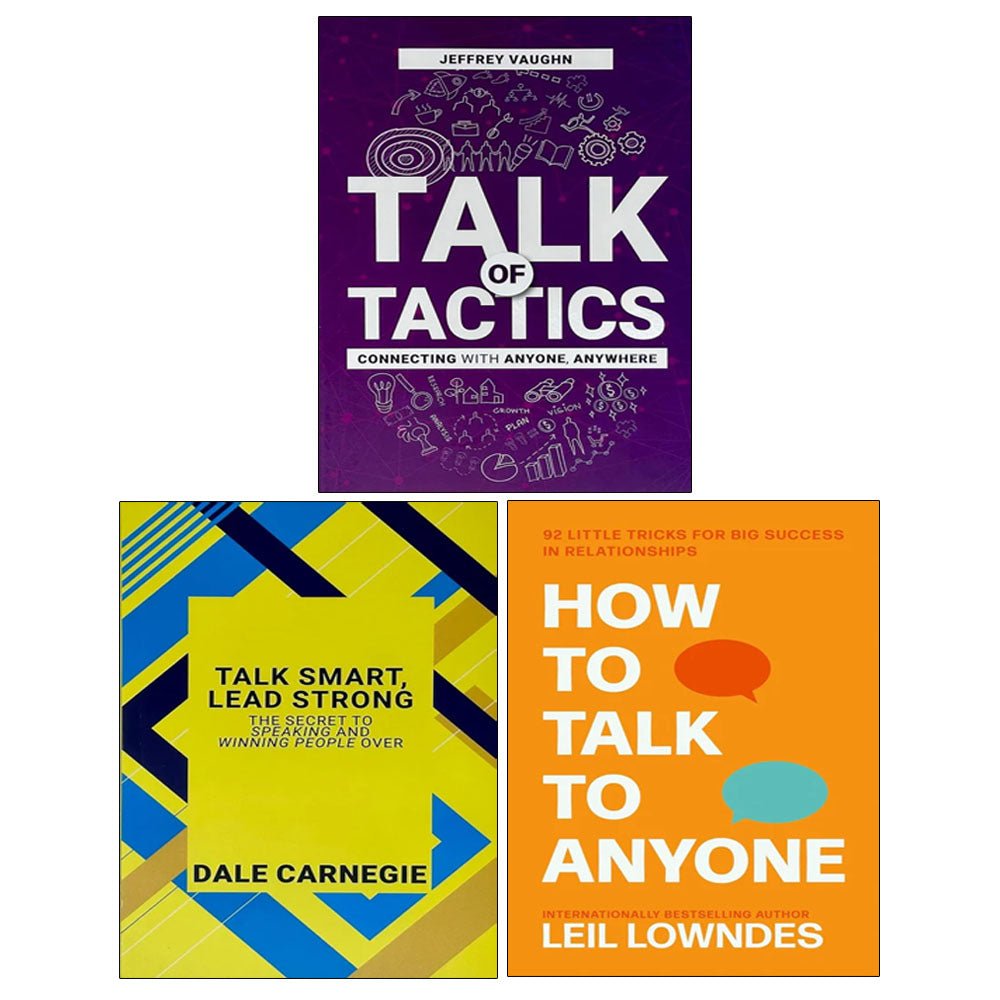 Talk of Tactics, How to Talk to Anyone, Talk Smart Lead Strong 3 Books Collection Set - skihosevxTalk of Tactics, How to Talk to Anyone, Talk Smart Lead Strong 3 Books Collection SetHarperElemen/ Rupa PublicationsskihosevxskihosevxVRT26878HarperElemen/ Rupa Publications