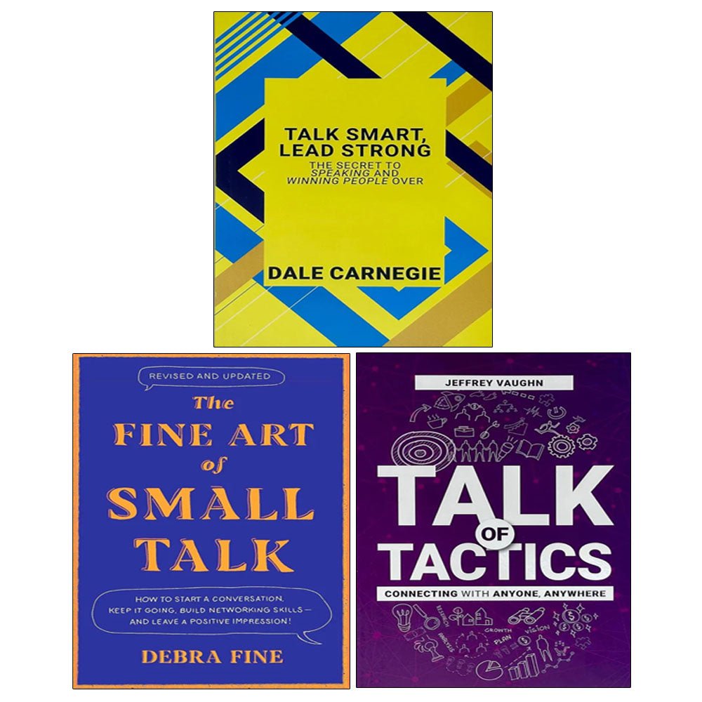 Talk of Tactics, The Fine Art Of Small Talk, Talk Smart Lead Strong 3 Books Collection Set - skihosevxTalk of Tactics, The Fine Art Of Small Talk, Talk Smart Lead Strong 3 Books Collection SetPiatkus/Rupa PublicationsskihosevxskihosevxVRT26880Piatkus/Rupa Publications