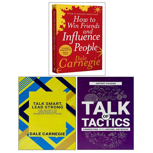 Talk Smart Lead Strong, Talk of Tactics, How to Win Friends and Influence People 3 Books Collection Set - skihosevxTalk Smart Lead Strong, Talk of Tactics, How to Win Friends and Influence People 3 Books Collection SetPiatkus/Rupa PublicationsskihosevxskihosevxVRT26879Piatkus/Rupa Publications