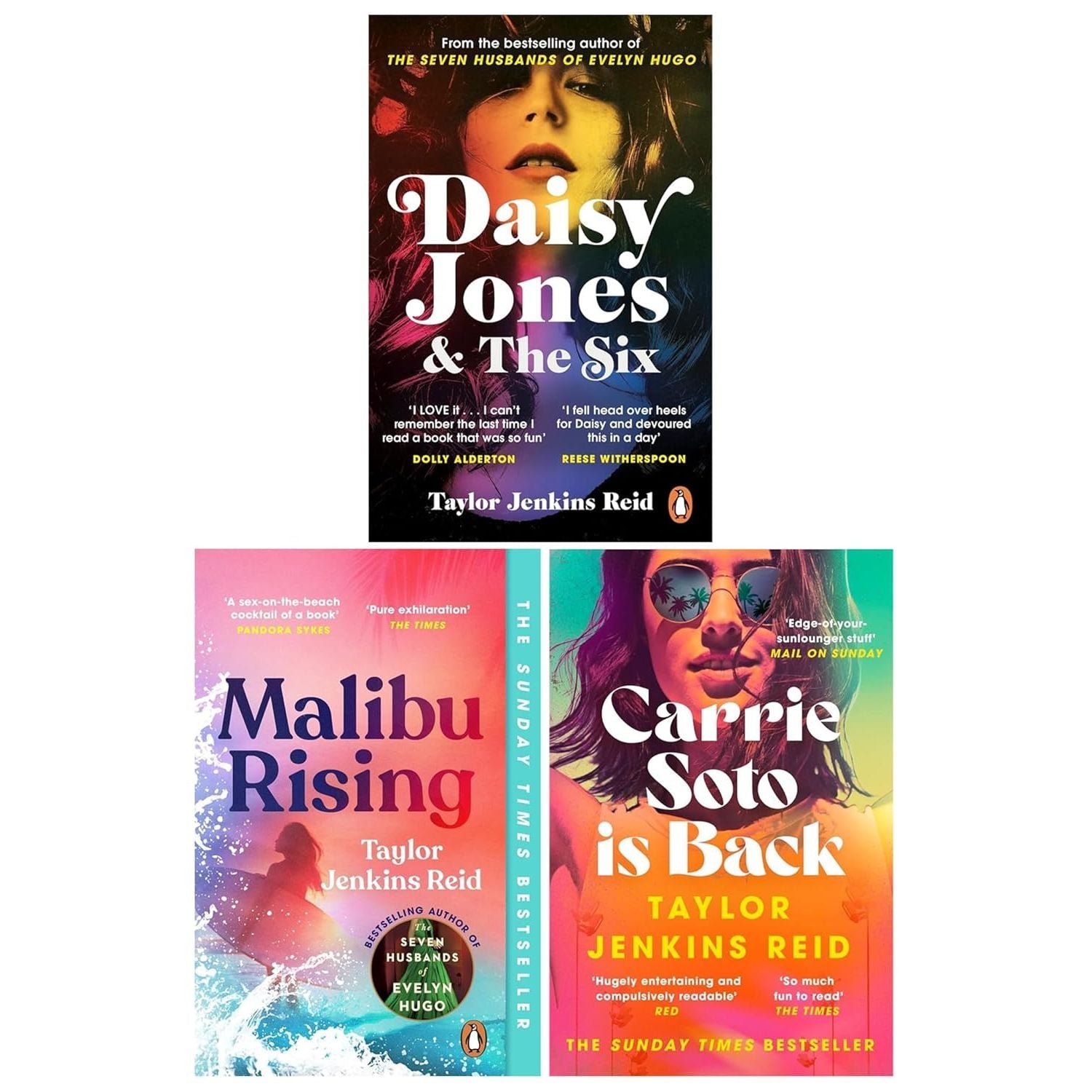 Taylor Jenkins Reid 3 Books Collection Set (Daisy Jones and The Six, Malibu Rising and Carrie Soto is Back) - skihosevxTaylor Jenkins Reid 3 Books Collection Set (Daisy Jones and The Six, Malibu Rising and Carrie Soto is Back)Penguin UKskihosevxskihosevxVRT26912Penguin UK