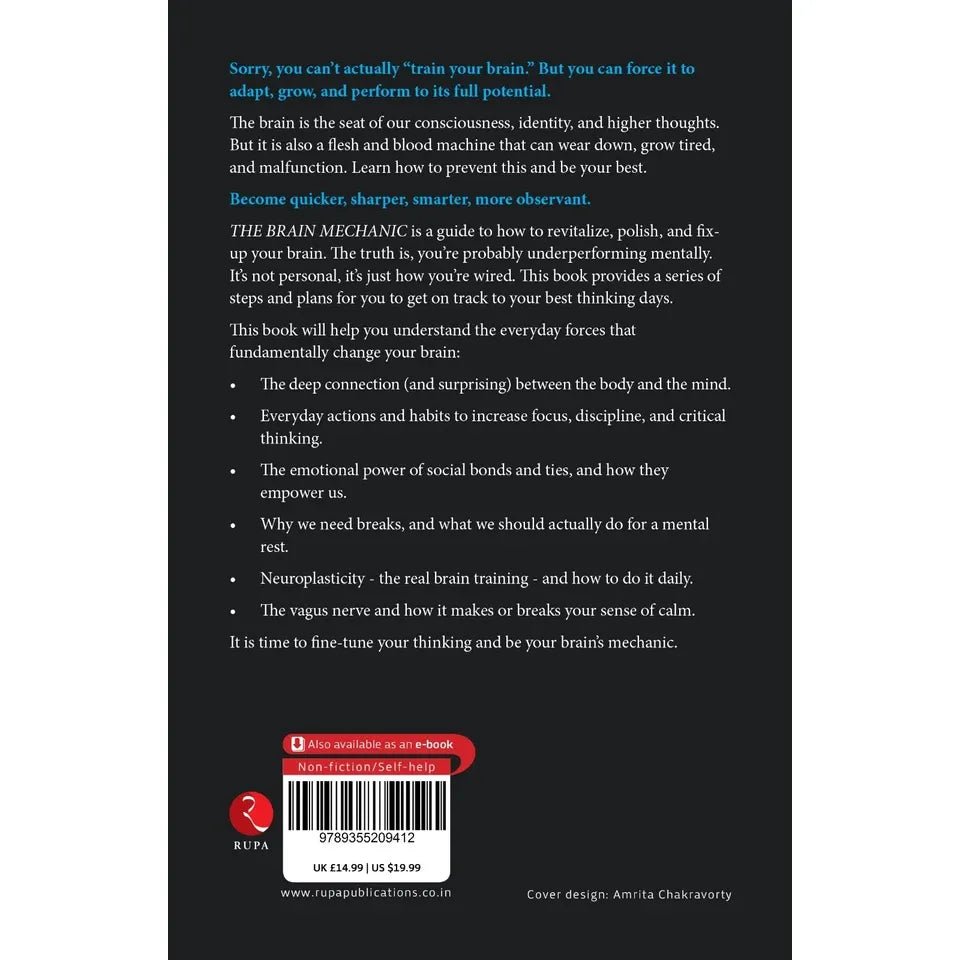 The Brain Mechanic: Think Smarter, Not Harder by Peter Hollins - skihosevxThe Brain Mechanic: Think Smarter, Not Harder by Peter HollinsRupa Publications IndiaPeter HollinsskihosevxSNG22125Rupa Publications India