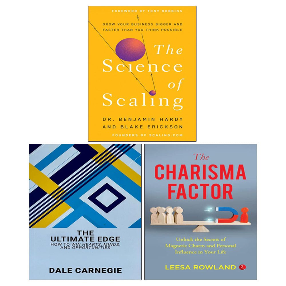 The Charisma Factor, The Science of Scaling(HB), The Ultimate Edge 3 Books Collection Set - skihosevxThe Charisma Factor, The Science of Scaling(HB), The Ultimate Edge 3 Books Collection SetRupa Publications/Hay House BusinessskihosevxskihosevxVRT26852Rupa Publications/Hay House Business