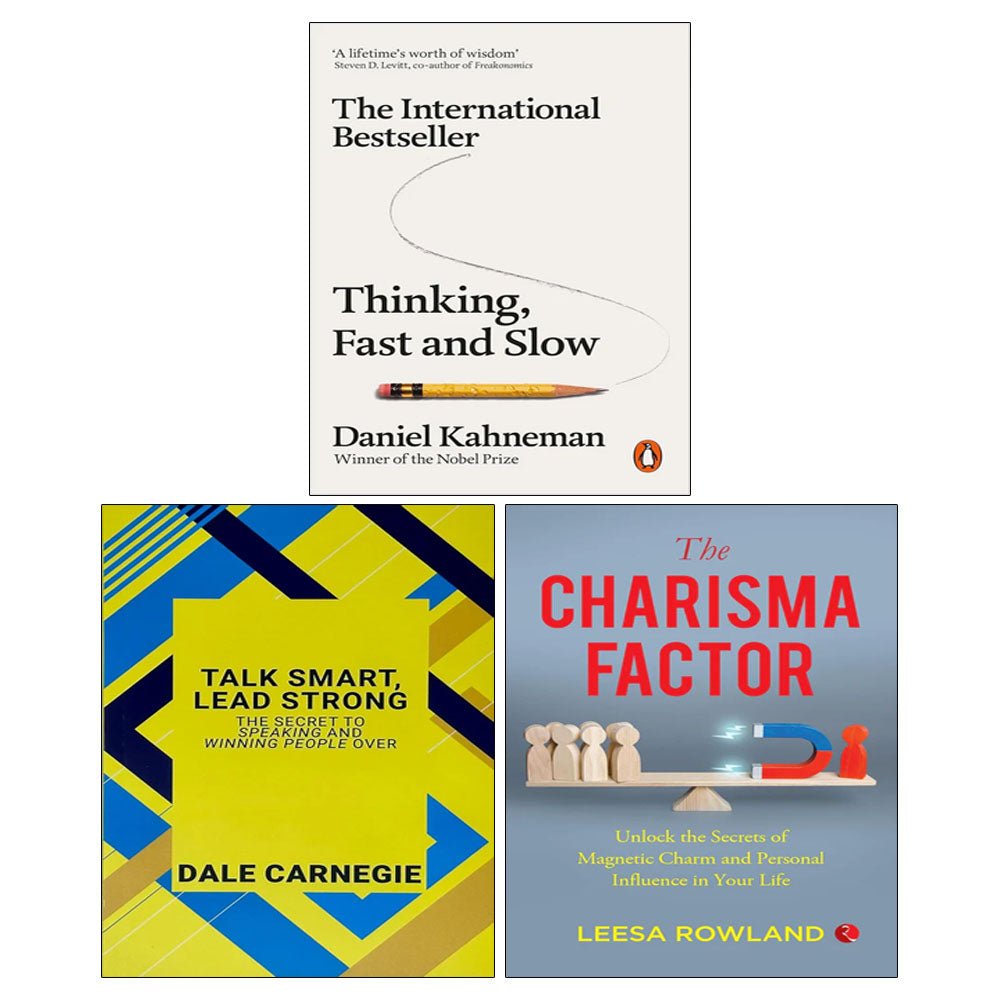 The Charisma Factor, Thinking Fast and Slow, Talk Smart Lead Strong 3 Books Collection Set - skihosevxThe Charisma Factor, Thinking Fast and Slow, Talk Smart Lead Strong 3 Books Collection SetRupa Publications/PenguinskihosevxskihosevxVRT26854Rupa Publications/Penguin