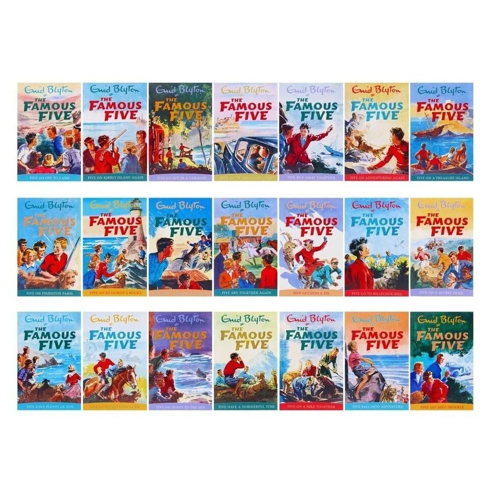The Famous Five series 21 Books Collection Set by Enid Blyton (Age 7-9) Treasure Island, Kirrin Island Again - skihosevxThe Famous Five series 21 Books Collection Set by Enid Blyton (Age 7-9) Treasure Island, Kirrin Island AgainHodderEnid BlytonskihosevxCLEARANCE-23Hodder