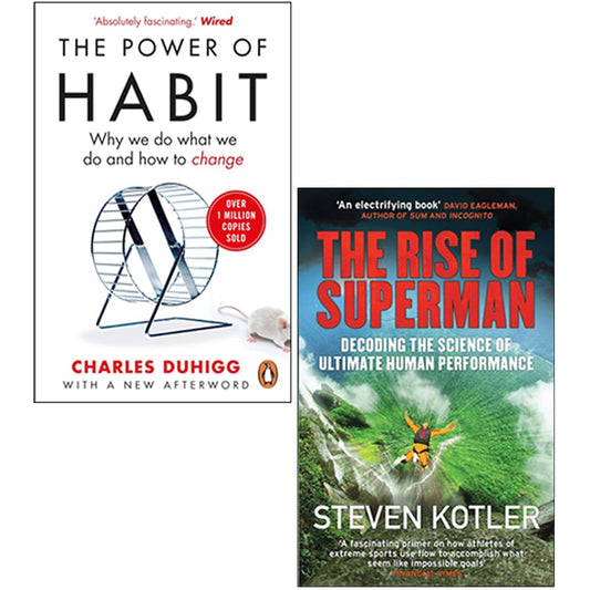 The Power of Habit By Charles Duhigg & The Rise of Superman By Steven Kotler 2 Books Collection Set - skihosevxThe Power of Habit By Charles Duhigg & The Rise of Superman By Steven Kotler 2 Books Collection SetRandom House BooksskihosevxskihosevxPLD4061Random House Books