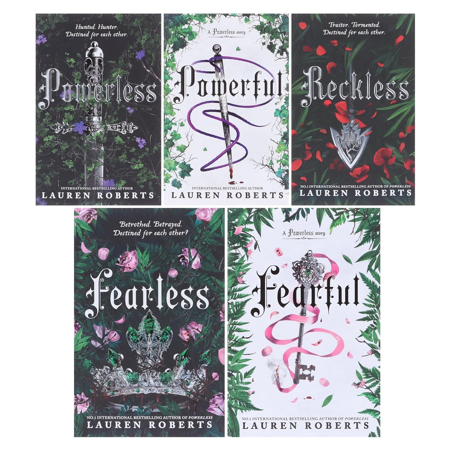 The Powerless Trilogy By Lauren Roberts 5 Books Collection Set (Fearful (HB), Fearless (HB), Powerless, Powerful & Reckless) - skihosevxThe Powerless Trilogy By Lauren Roberts 5 Books Collection Set (Fearful (HB), Fearless (HB), Powerless, Powerful & Reckless)Simon & Schuster UKskihosevxskihosevxPLD24000Simon & Schuster UK