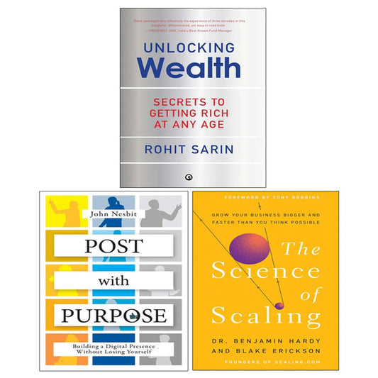 The Science of Scaling, Unlocking Wealth, Post With Purpose(PB) 3 Books Collection Set - skihosevxThe Science of Scaling, Unlocking Wealth, Post With Purpose(PB) 3 Books Collection SetAleph Book Company/Hay House Business/Rupa PublicationsskihosevxskihosevxVRT26889Aleph Book Company/Hay House Business/Rupa Publications