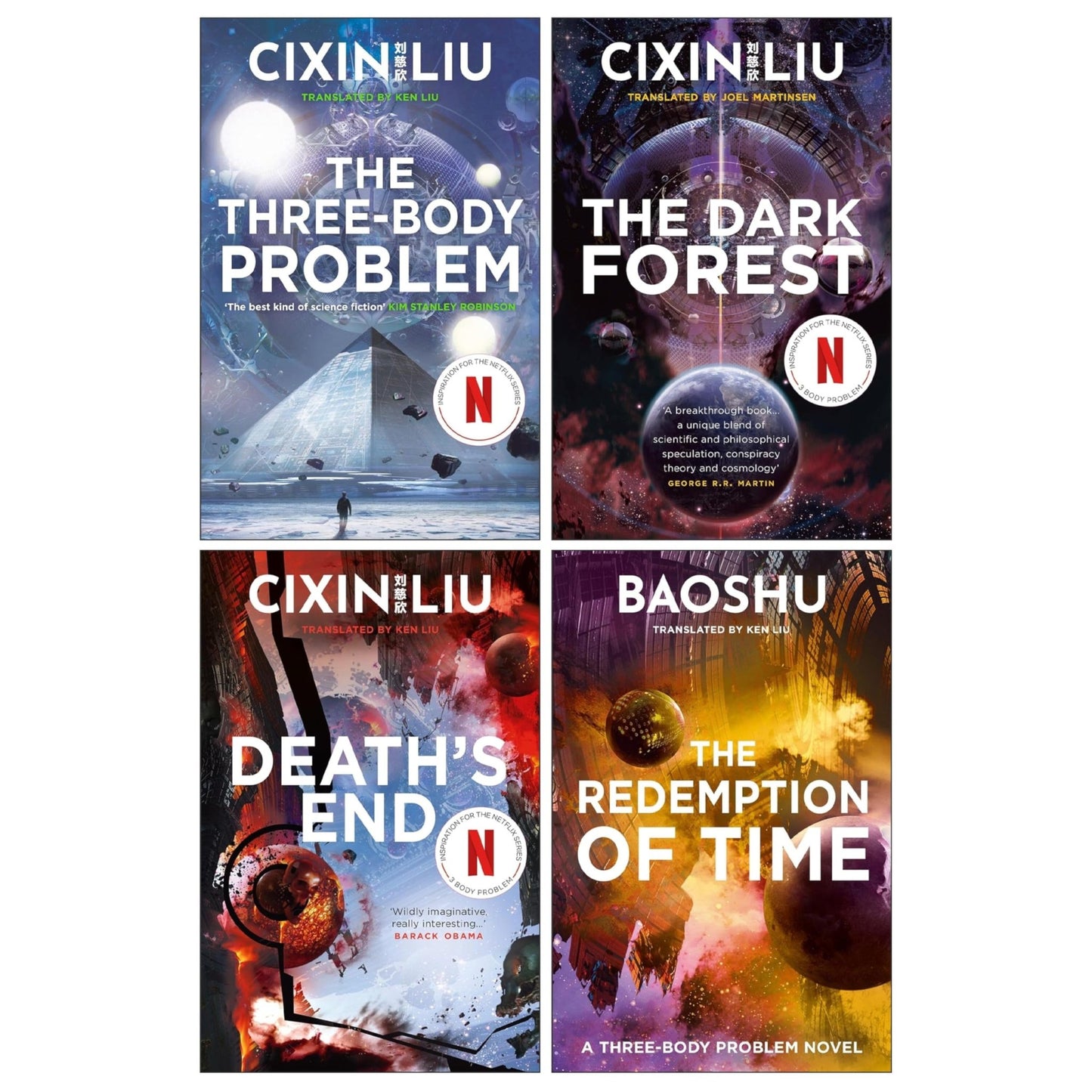The Three-Body Problem Novels By Cixin Liu and Baoshu 4 Books Collection Set (The Three Body Problem, The Dark Forest, Death's End and The Redemption of Time) - skihosevxThe Three-Body Problem Novels By Cixin Liu and Baoshu 4 Books Collection Set (The Three Body Problem, The Dark Forest, Death's End and The Redemption of Time)Head of Zeus UKskihosevxskihosevxPLD24032Head of Zeus UK
