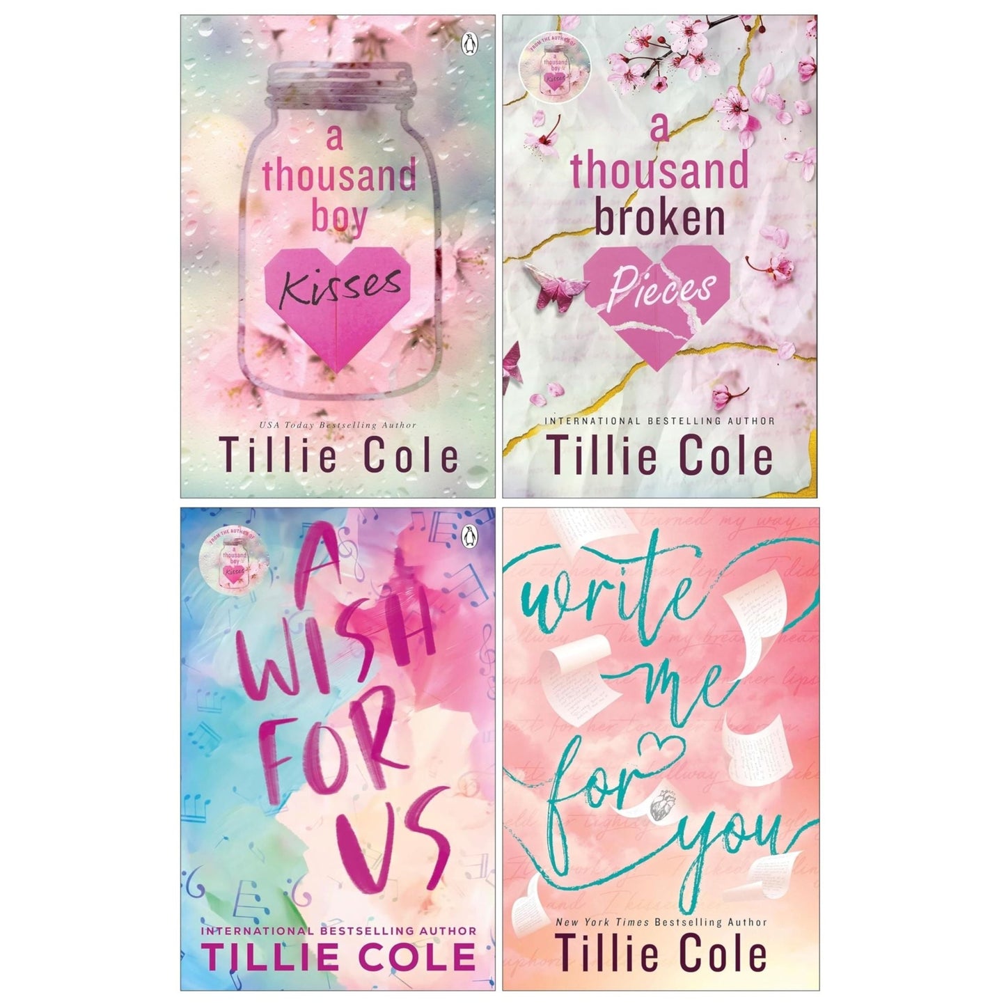 Tillie Cole 4 Books Collection Set (A Thousand Boy Kisses, A Thousand Broken Pieces, A Wish For Us and Write Me For You) - skihosevxTillie Cole 4 Books Collection Set (A Thousand Boy Kisses, A Thousand Broken Pieces, A Wish For Us and Write Me For You)Penguin UKskihosevxskihosevxPLD24035Penguin UK