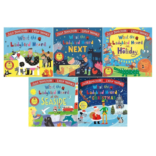 What the Ladybird Heard Series 5 Books Collection Set by Julia Donaldson and Lydia Monks - skihosevxWhat the Ladybird Heard Series 5 Books Collection Set by Julia Donaldson and Lydia MonksMacmillanskihosevxskihosevxPLD24080Macmillan