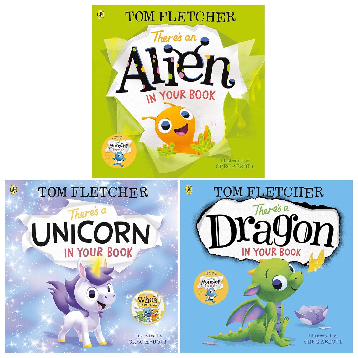Who's In Your Book? Series 3 Books Collection Set by Tom Fletcher (There's a Unicorn in Your Book, There's a Dragon in Your Book & There's an Alien in Your Book) - skihosevxWho's In Your Book? Series 3 Books Collection Set by Tom Fletcher (There's a Unicorn in Your Book, There's a Dragon in Your Book & There's an Alien in Your Book)Penguin UKskihosevxskihosevxPLD24003Penguin UK