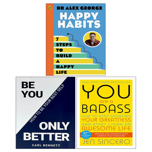You Are a Badass, BE YOU, ONLY BETTER, Happy Habits 3 Books Collection Set - skihosevxYou Are a Badass, BE YOU, ONLY BETTER, Happy Habits 3 Books Collection SetJohn Murray One/Rupa Publications/PuffinskihosevxskihosevxVRT26861John Murray One/Rupa Publications/Puffin
