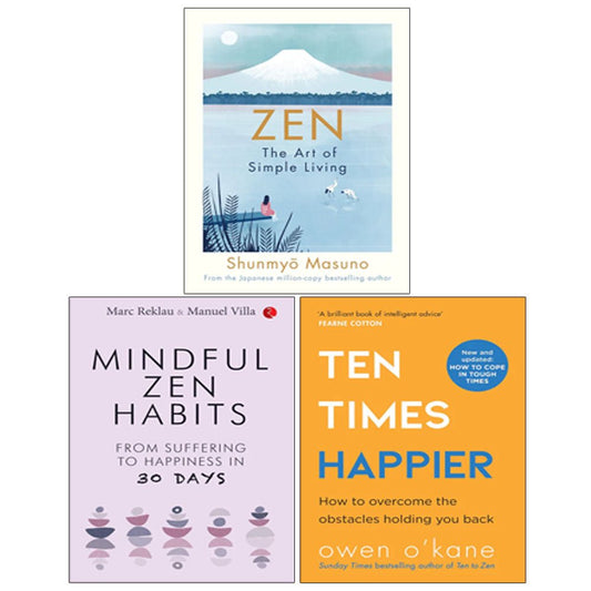 Zen(HB), MINDFUL ZEN HABITS, Ten Times Happier 3 Books Colection Set - skihosevxZen(HB), MINDFUL ZEN HABITS, Ten Times Happier 3 Books Colection SetMichael Joseph/Rupa Publications/HQskihosevxskihosevxVRT26831Michael Joseph/Rupa Publications/HQ